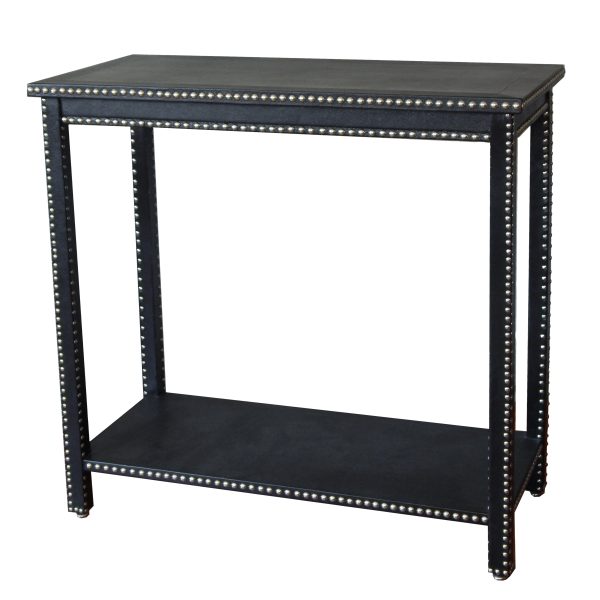 Black Leather Console