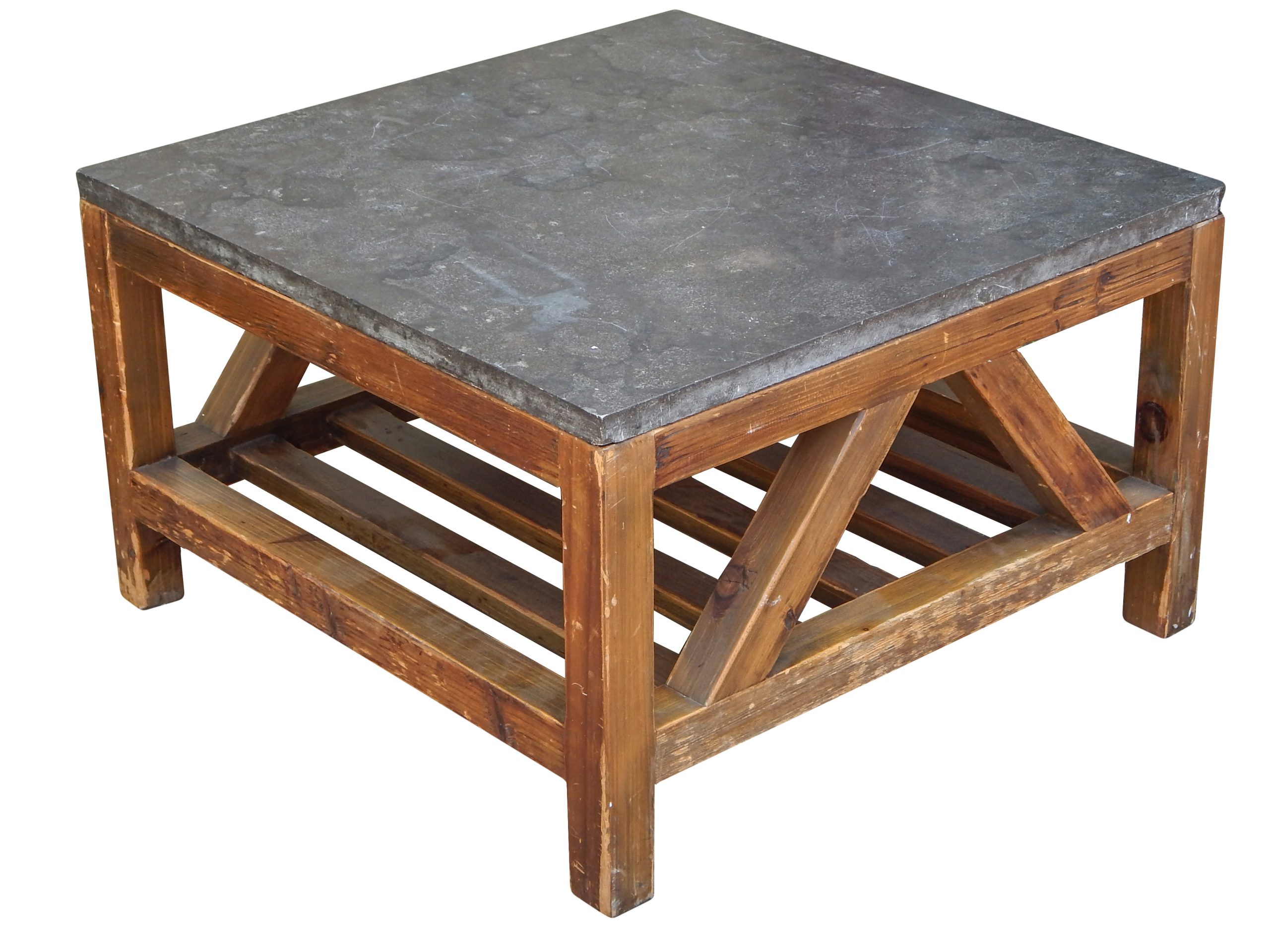 Pair of Stone Top Side Tables - Image 3