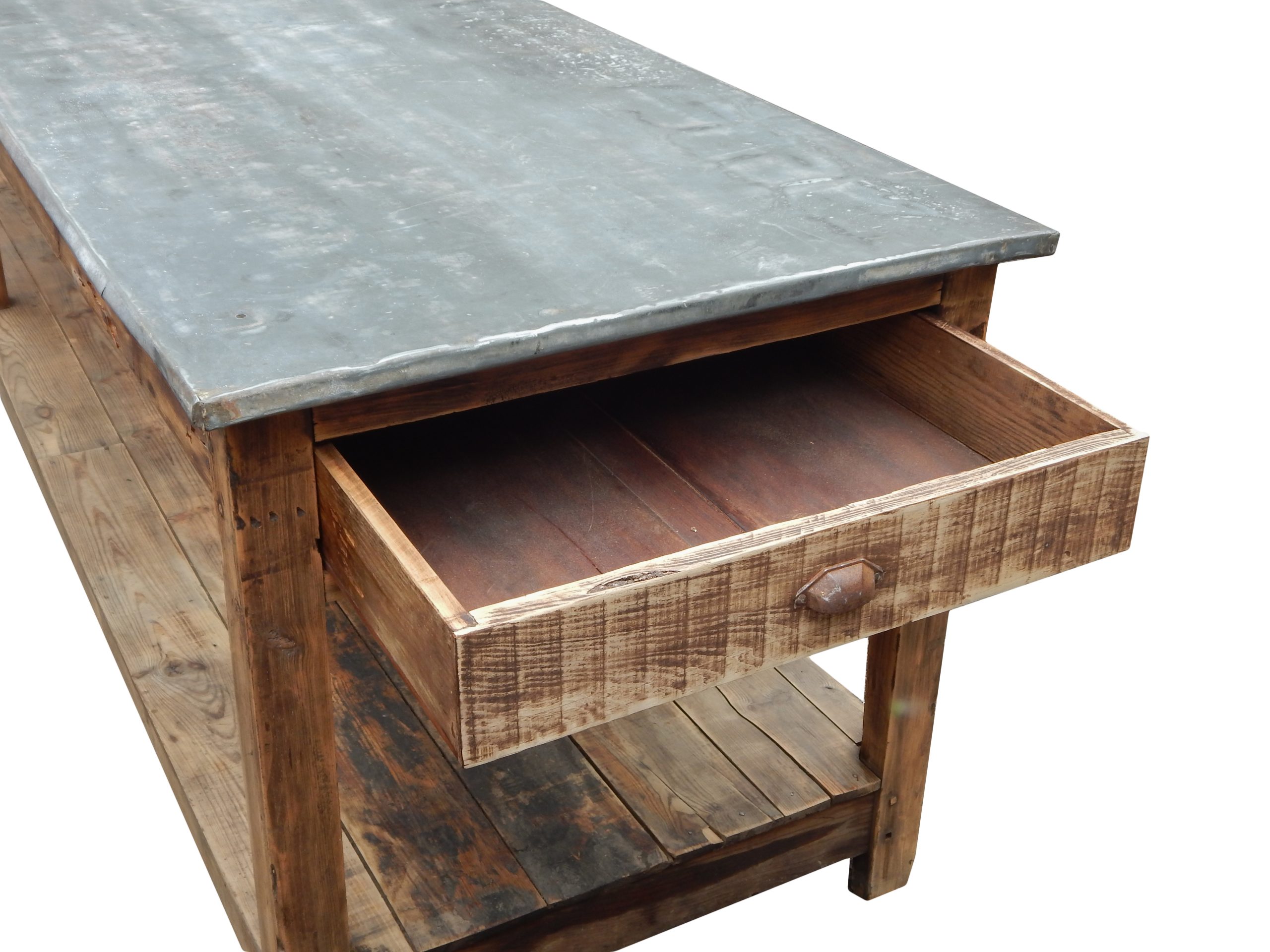 Very Long Zinc Top Table - Image 12