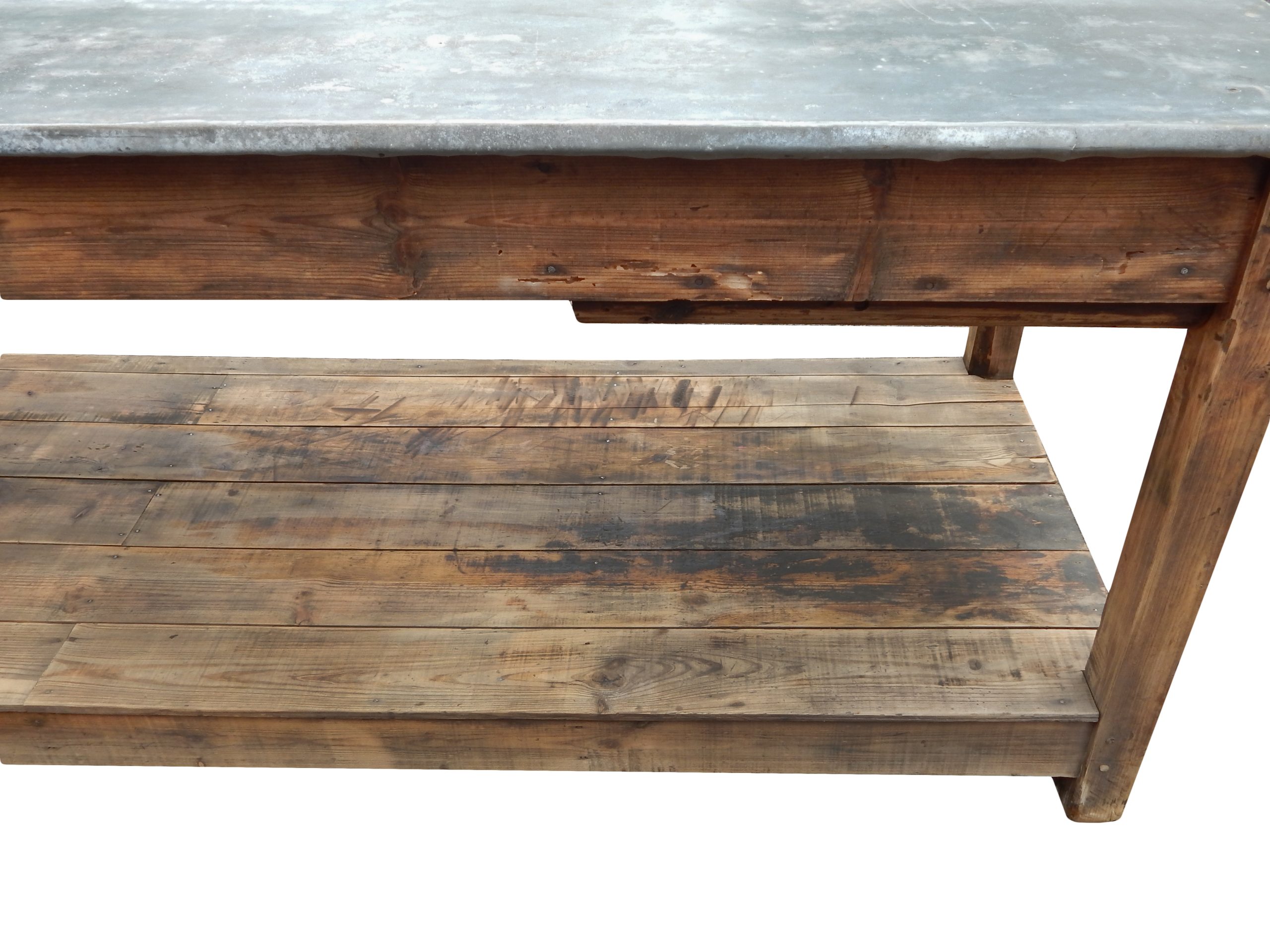 Very Long Zinc Top Table - Image 14