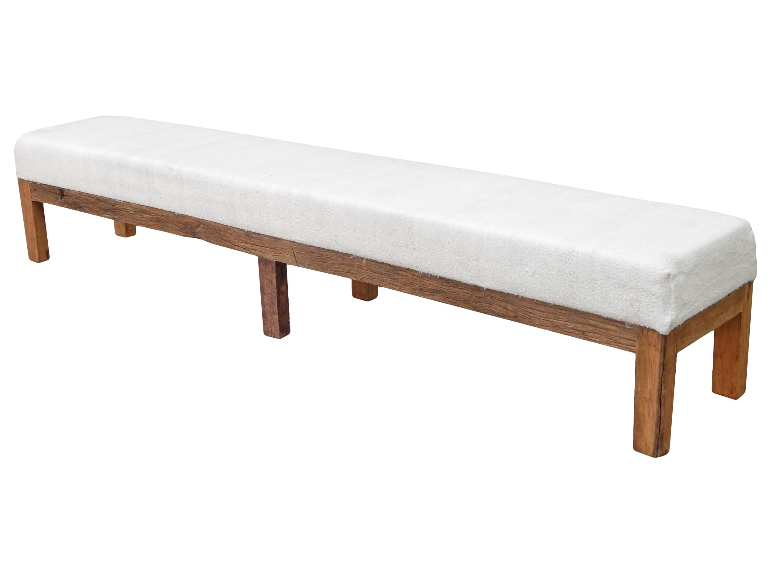 8 ft Reclaimed Wood Bench - Image 5