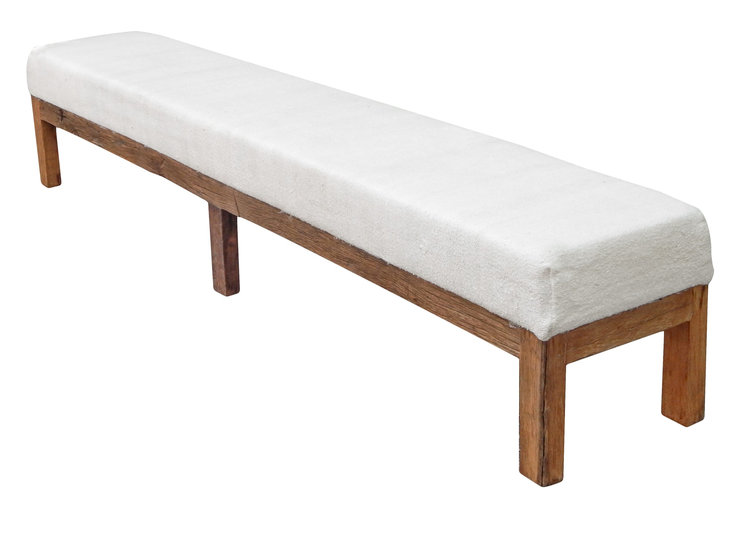 8 ft Reclaimed Wood Bench - Image 6