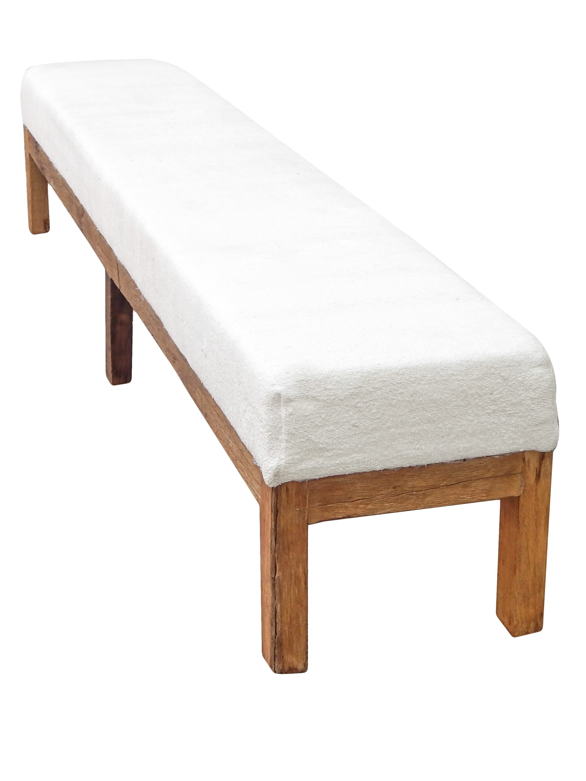 8 ft Reclaimed Wood Bench - Image 7