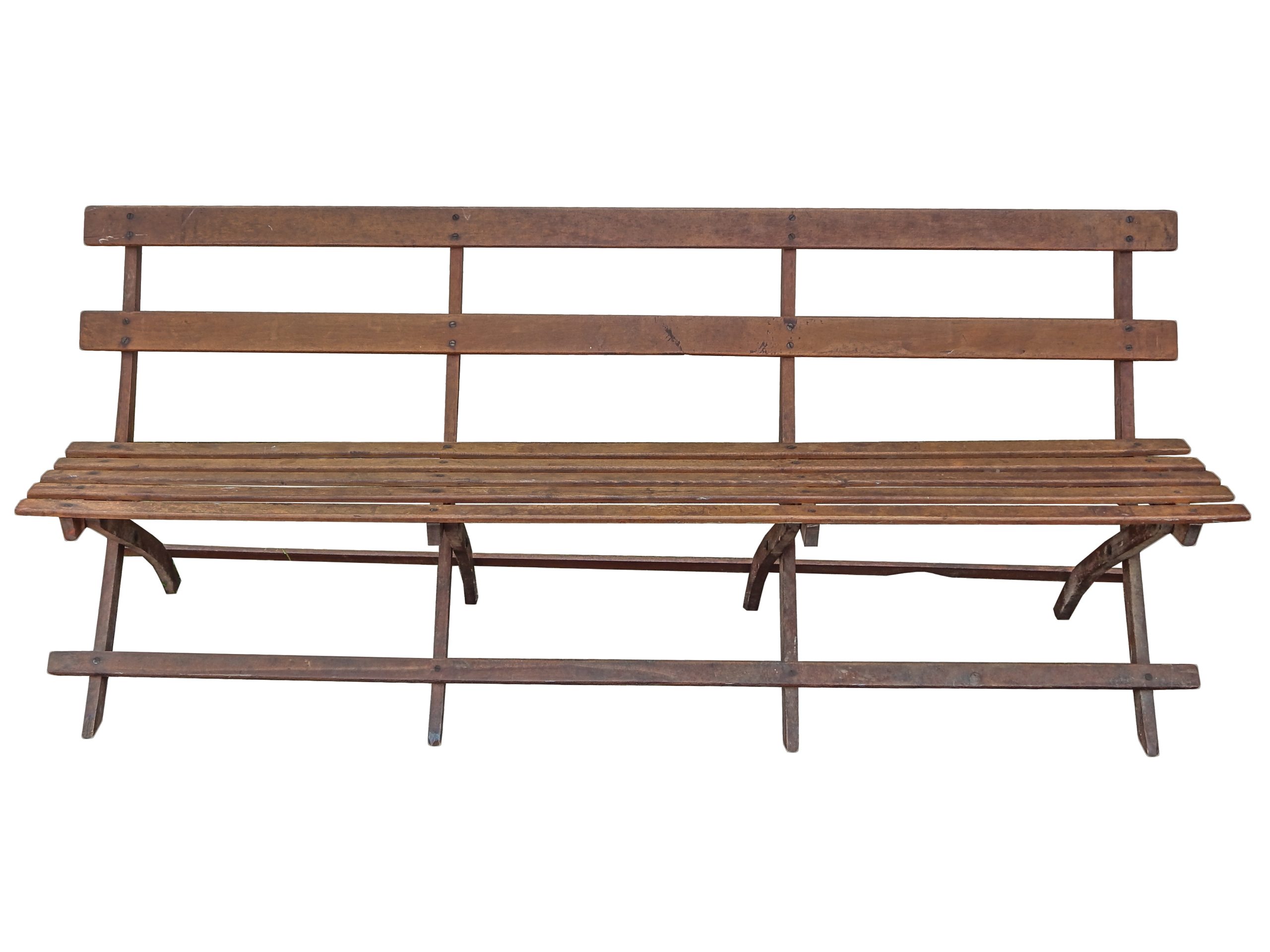 Antique Folding Bench - Image 3