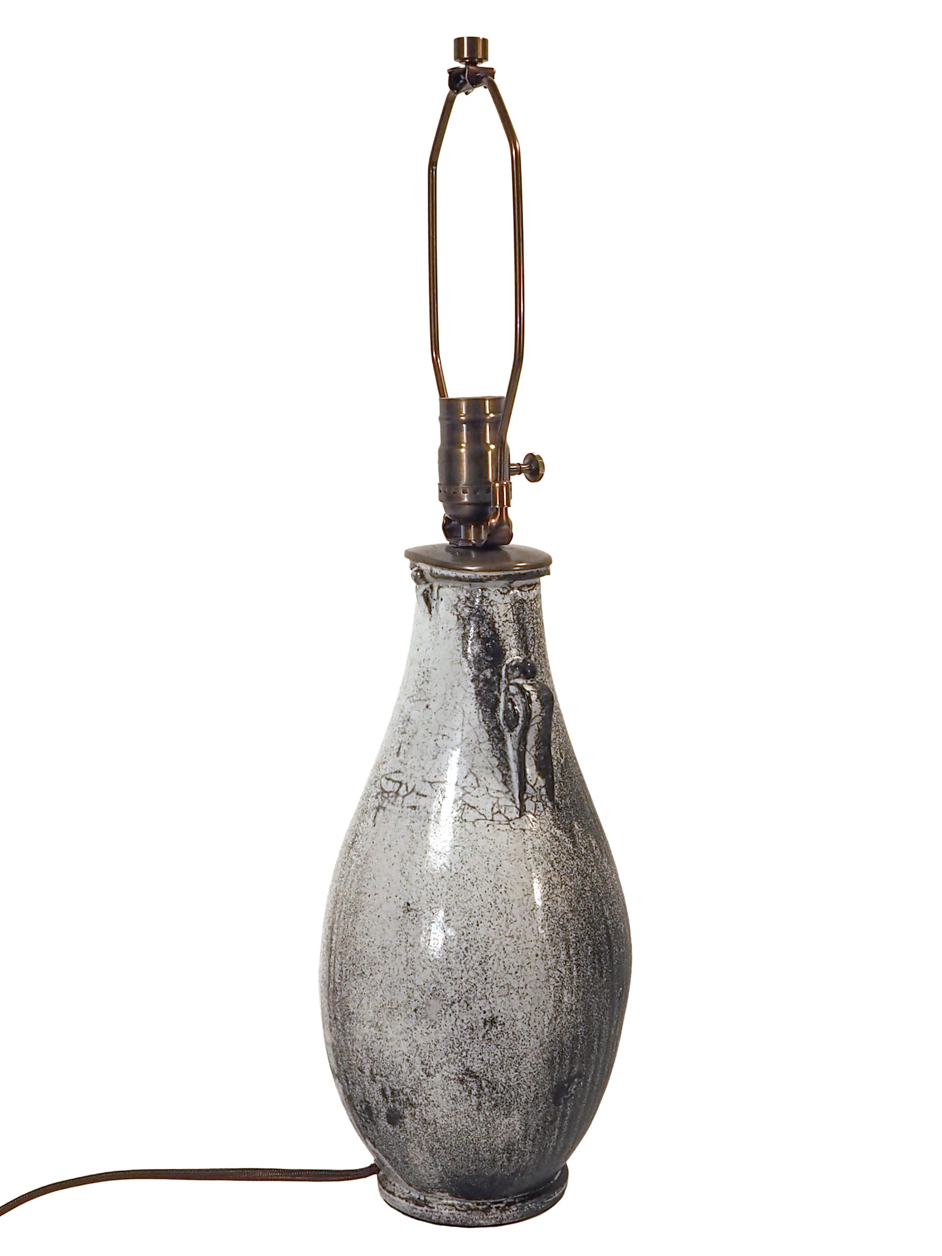 Studio Pottery Lamp by Svend Hammershoi - Image 4