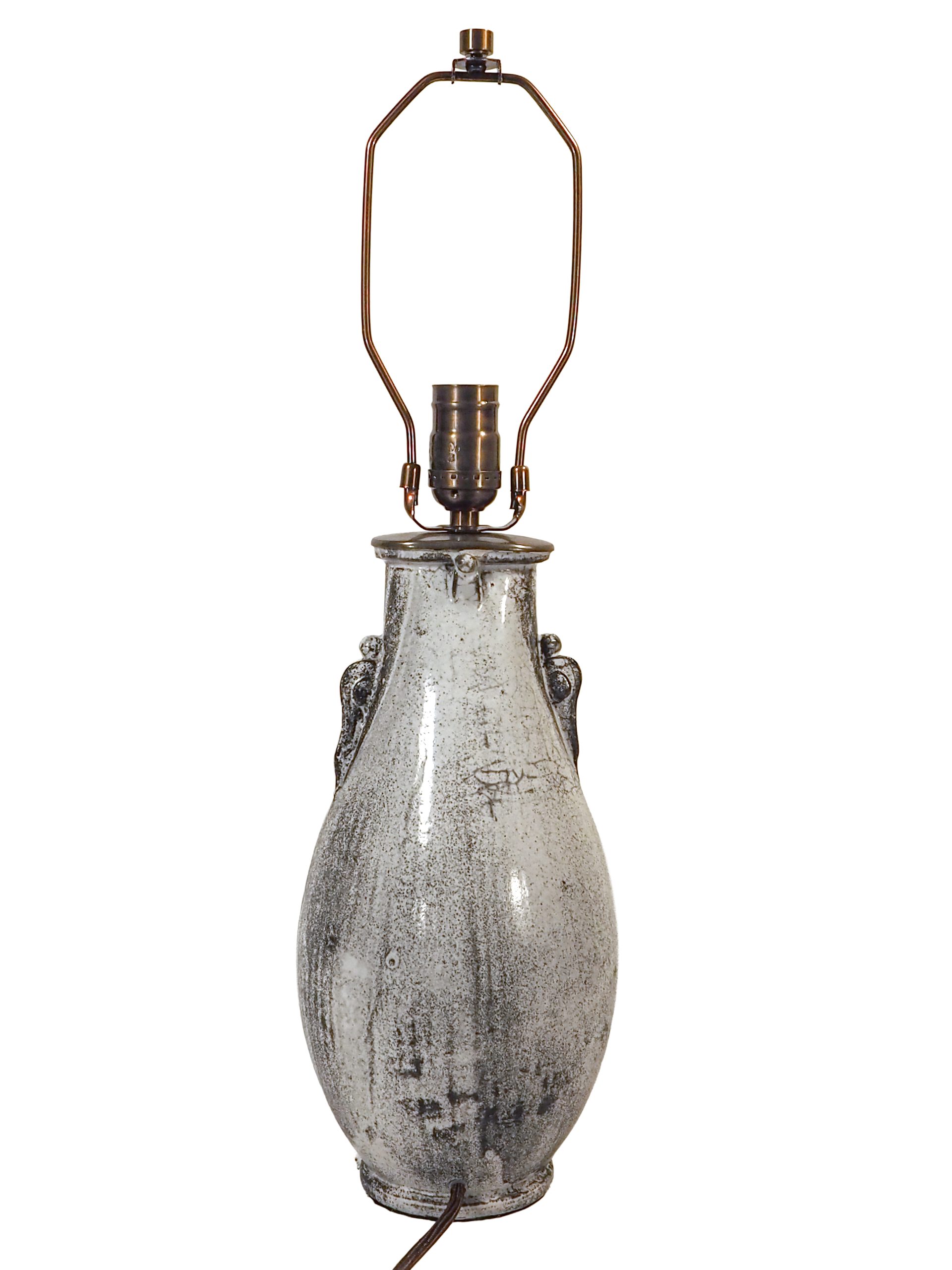 Studio Pottery Lamp by Svend Hammershoi - Image 5