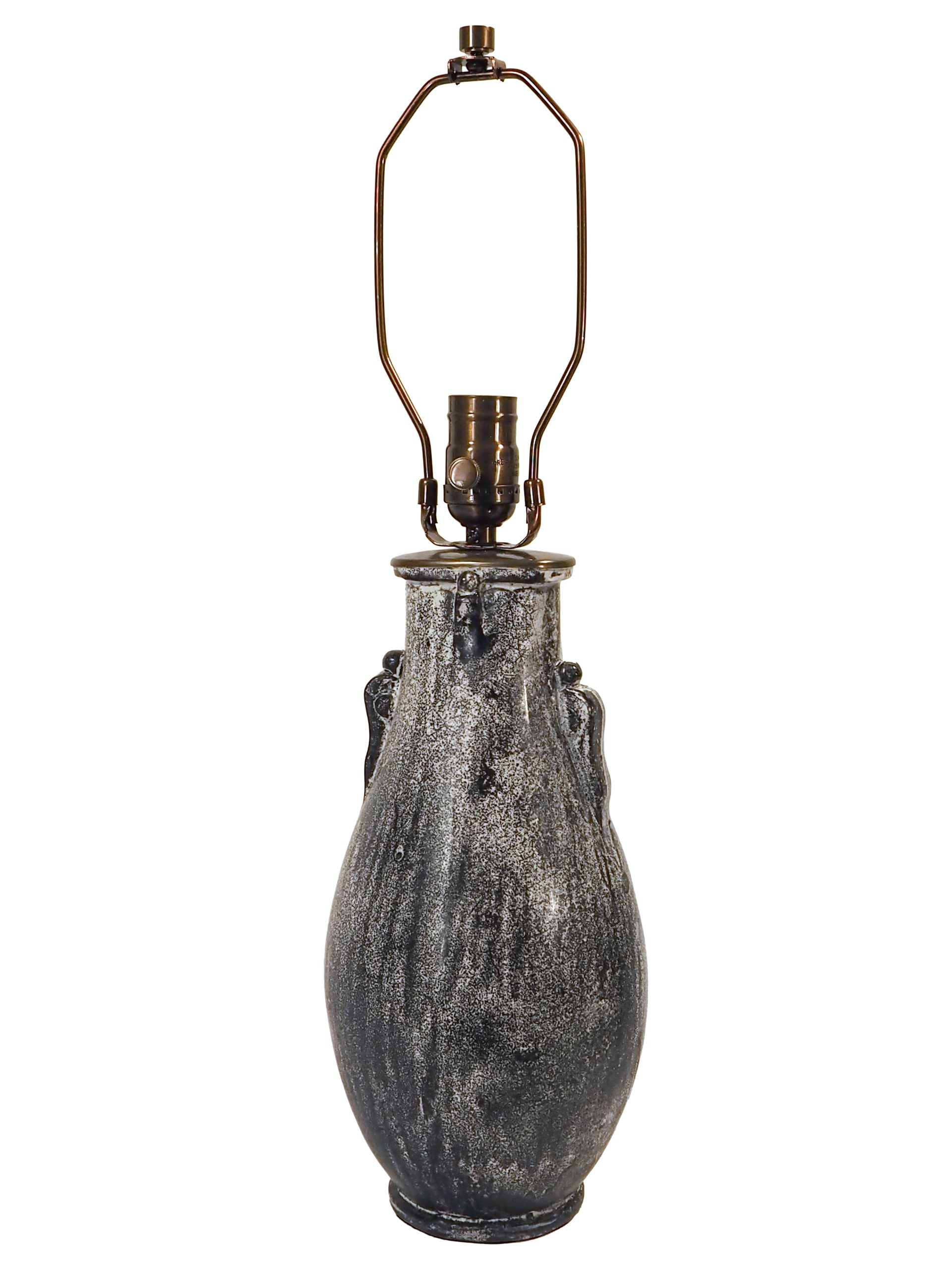 Studio Pottery Lamp by Svend Hammershoi - Image 7