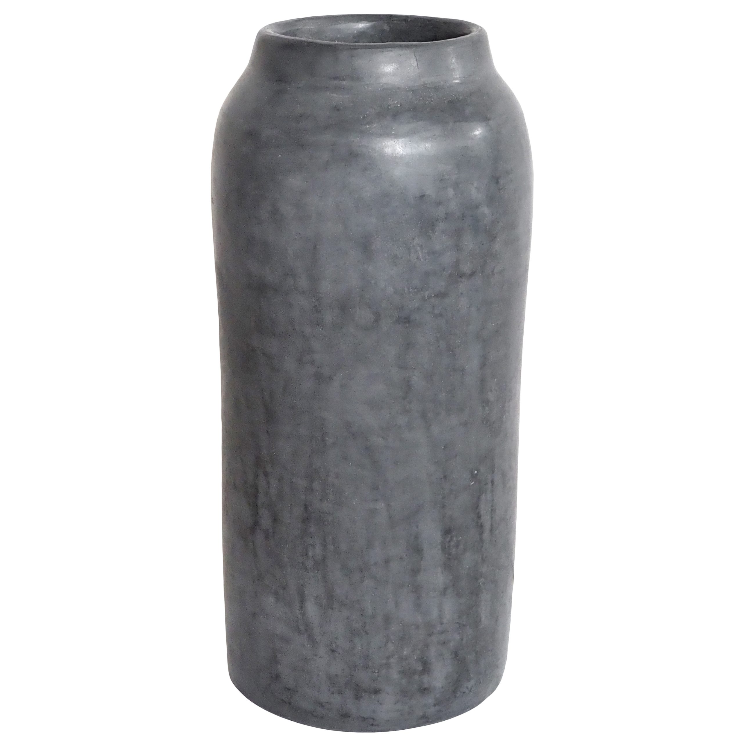 Ruby Beets Gray Cylinder Vessel