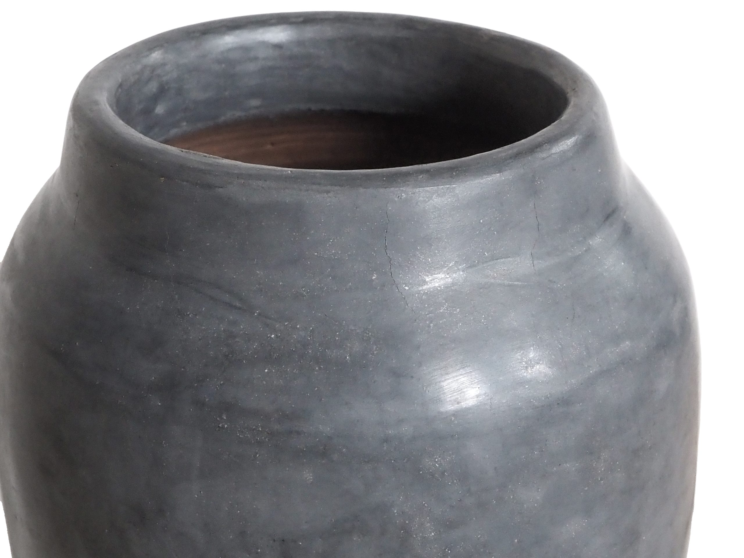 Ruby Beets Gray Cylinder Vessel - Image 8