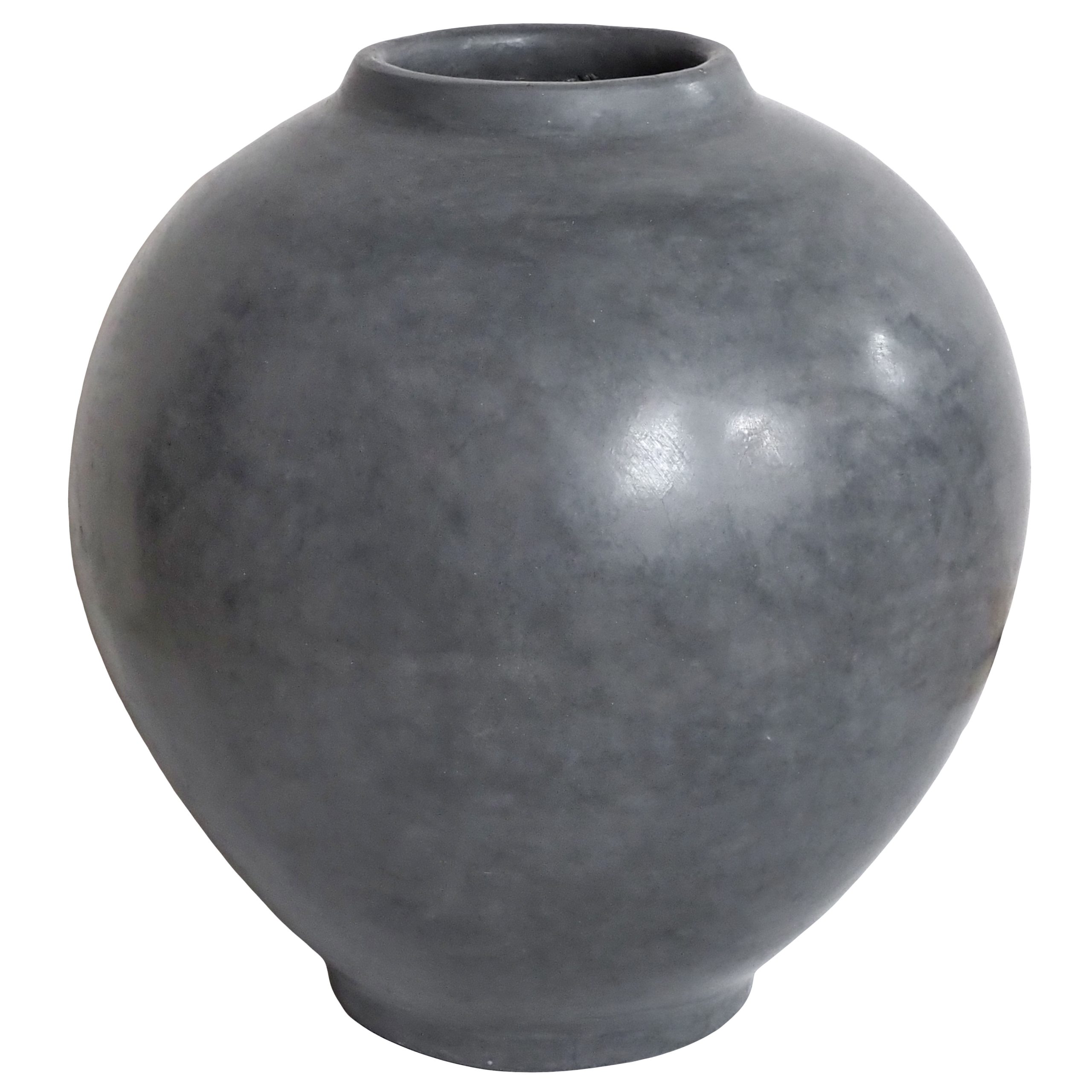 Ruby Beets Gray Large Round Vase