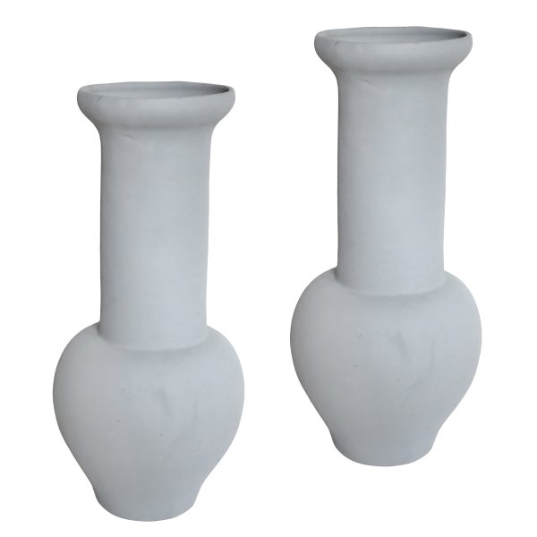 Ruby Beets Tall Gray Resin Vessel