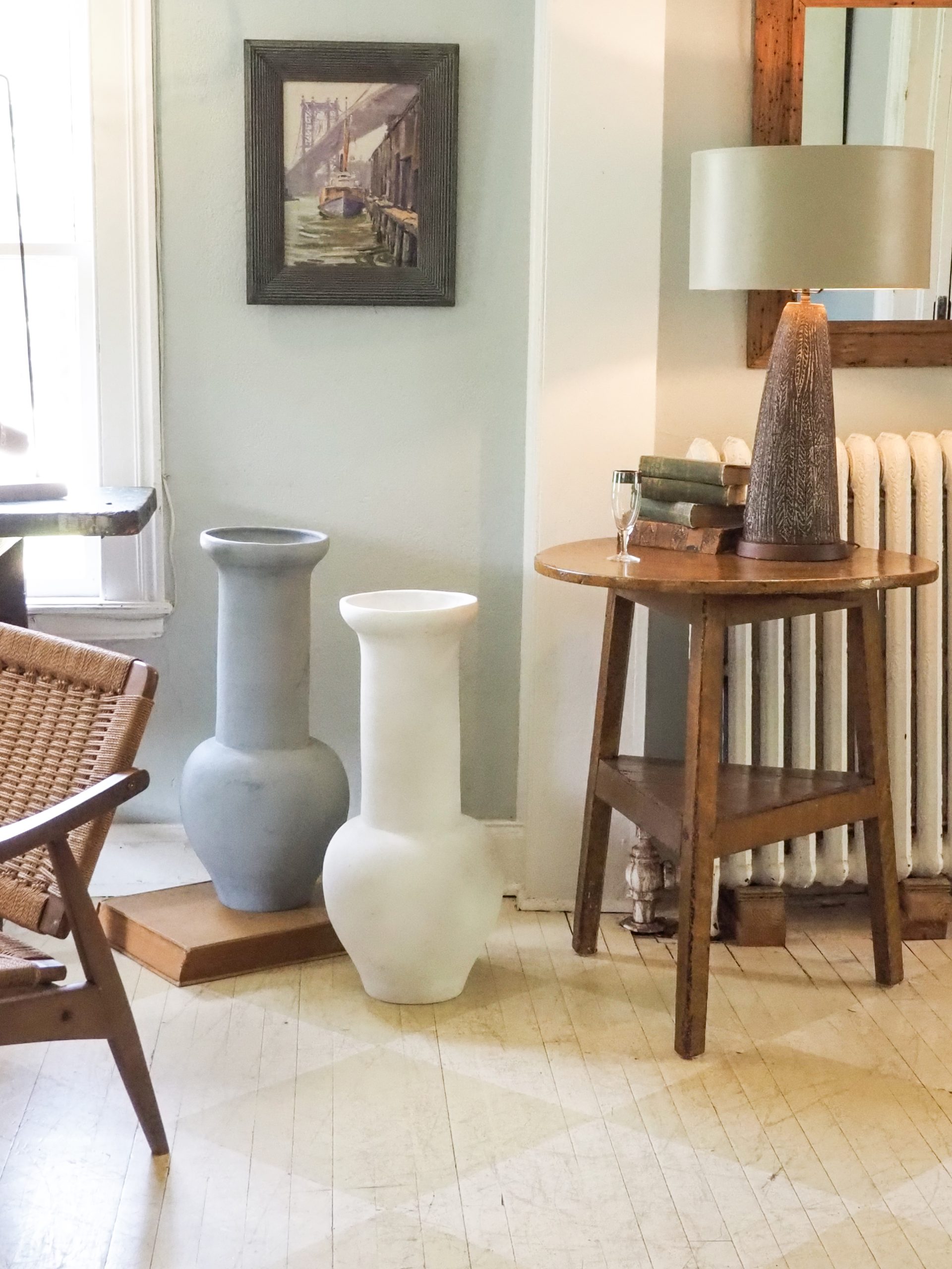 Ruby Beets Tall Gray Resin Vessel - Image 2