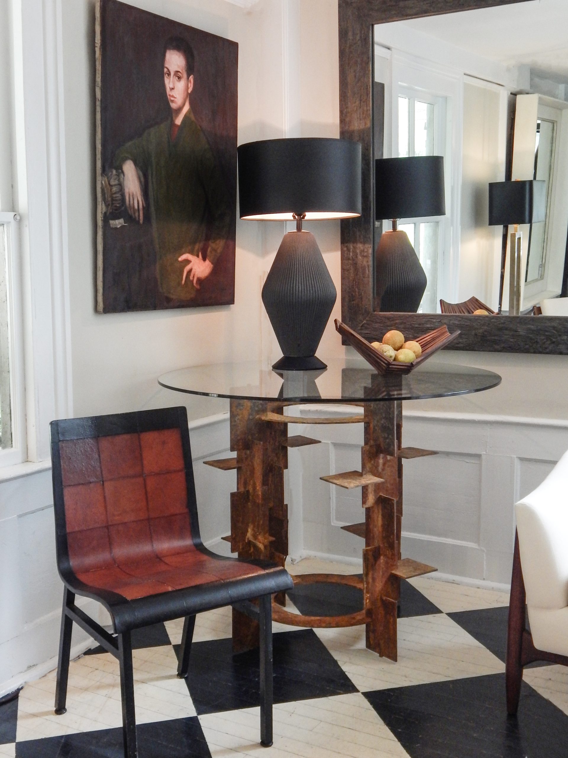 Quilted Pig Skin Chair - Image 2