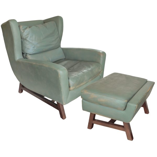 Ted Boerner Chair & Ottoman